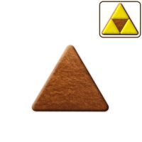 Vorschau: Lebkuchen Dreieck Rohling ohne Alles - 8cm