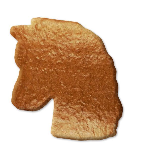 Lebkuchen Einhorn-Kopf Rohlinge ohne Alles - 12cm
