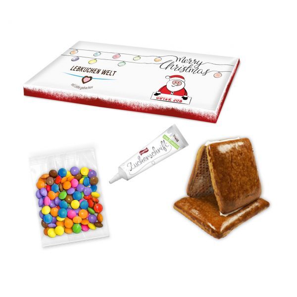 Super Mini Hexenhaus Bastelset XXS im individuellen Werbekarton