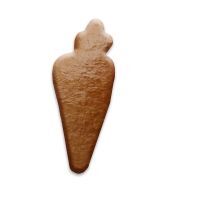 Vorschau: Lebkuchen Karotte Rohling ohne Alles - 16cm