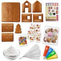 Vorschau: Lebkuchenhaus Bausatz Komplett-Set – Größe XL - ca. 46x45x25cm