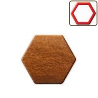 Vorschau: Lebkuchen Sechseck Rohling ohne Alles - 8cm