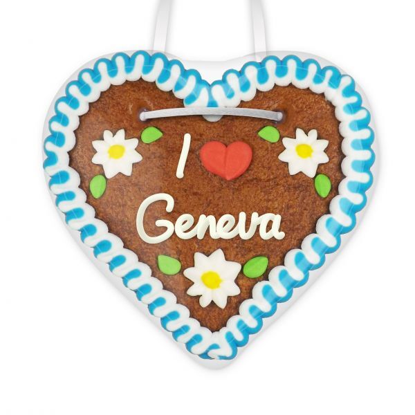 Lebkuchenherz, 12cm - I °love° Geneva