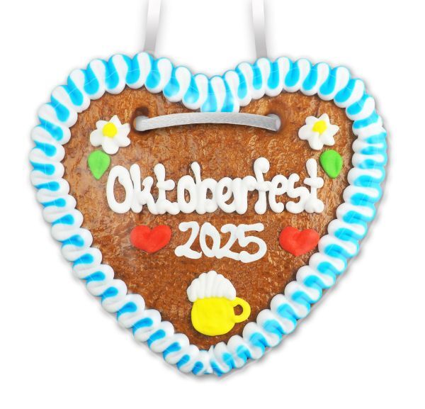 Lebkuchenherz 14cm - Oktoberfest 2025
