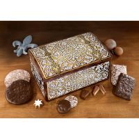Vorschau: Ornament Geschenktruhe mit Lebkuchen