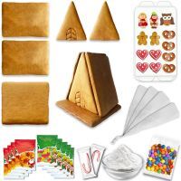 Vorschau: Lebkuchen Haus - Größe L - all inclusive Set ca. 15x14x15cm