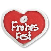 Vorschau: Mini Lebkuchen - Herz - Frohes Fest - ca. 8cm