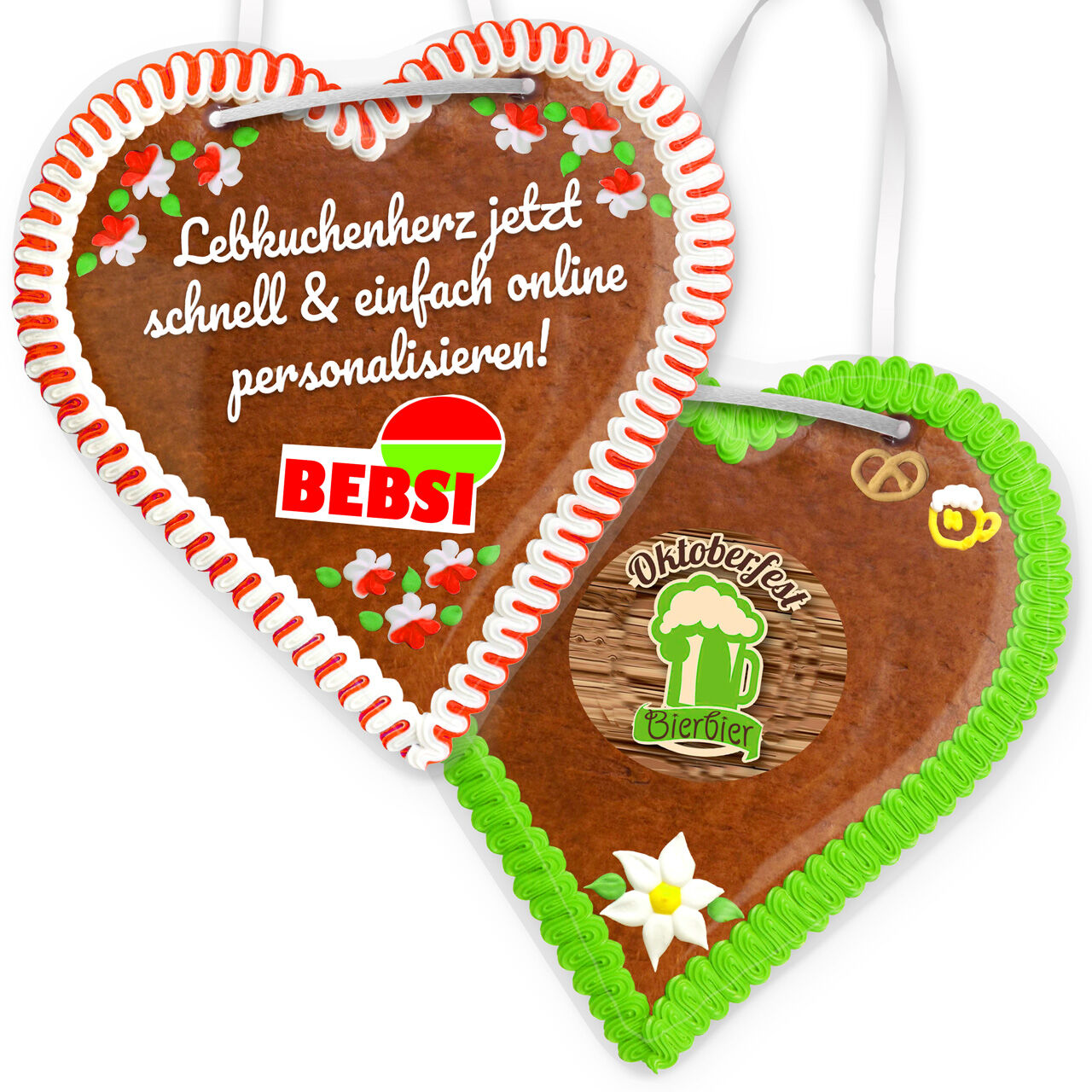 Lebkuchenherz 30cm - Individuell mit Logo & Text