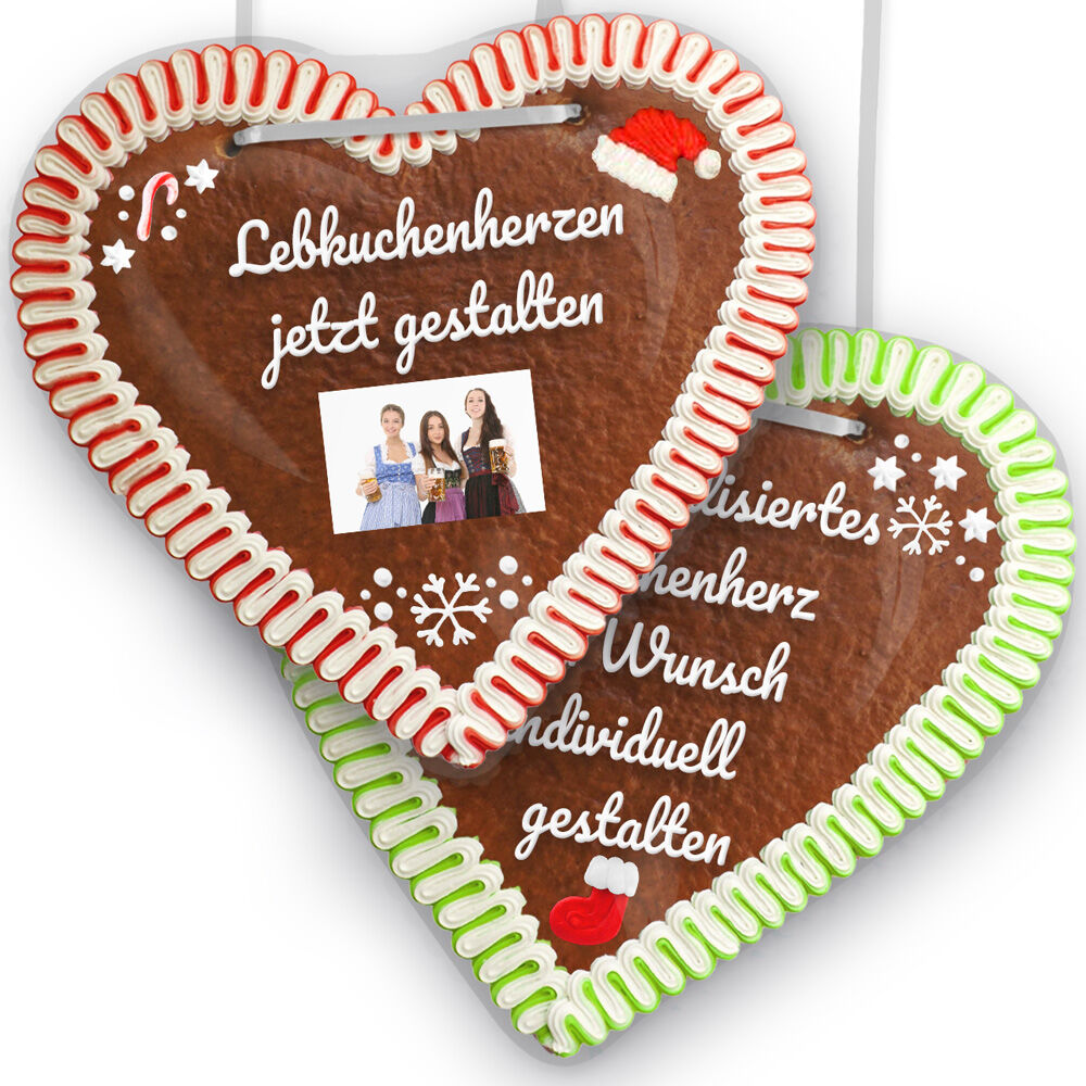 Riesen Lebkuchenherz XXL - zu Weihnachten personalisieren