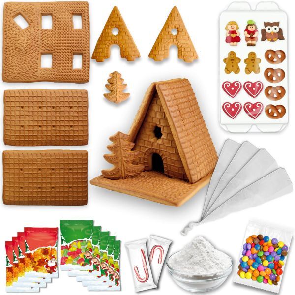 Hexenhaus Bausatz - Größe L - XXL Komplett-Set ca. 16x17x16cm