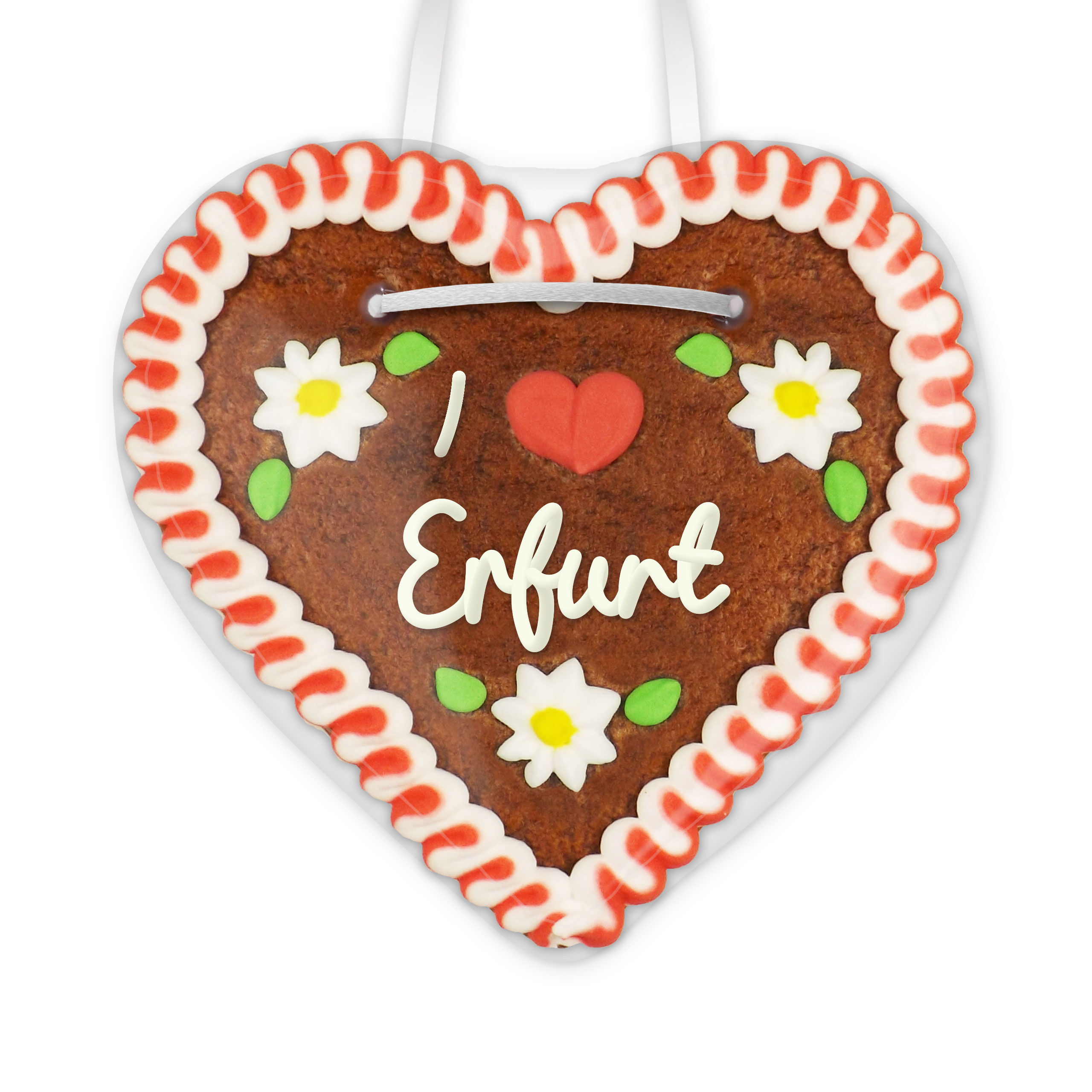 Lebkuchenherz, 12cm - I love Erfurt