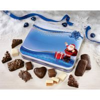 Vorschau: Geschenkbox Weihnachtsmann mit Lebkuchen-Konfekt