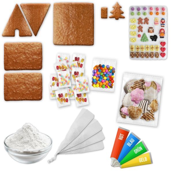Hexenhaus Bausatz Komplett-Set – Größe XL – ca. 37x37x40cm