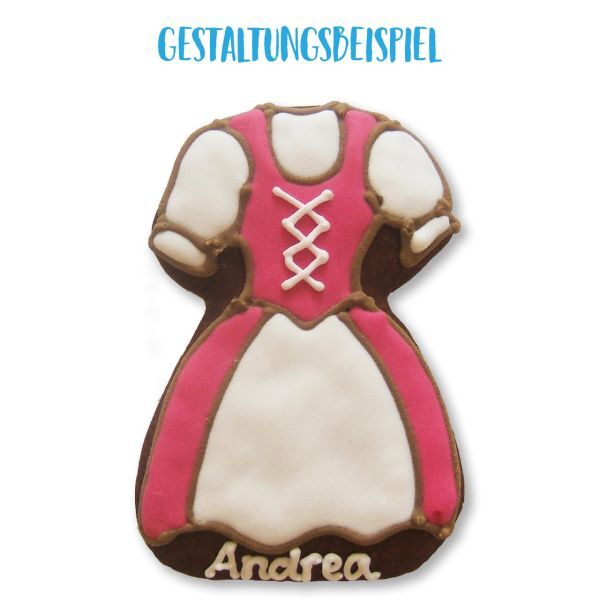 Lebkuchen Rohling Dirndl - ohne Alles - 11cm