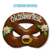 Vorschau: Lebkuchen Rohling Brezel - ohne Alles - 15cm