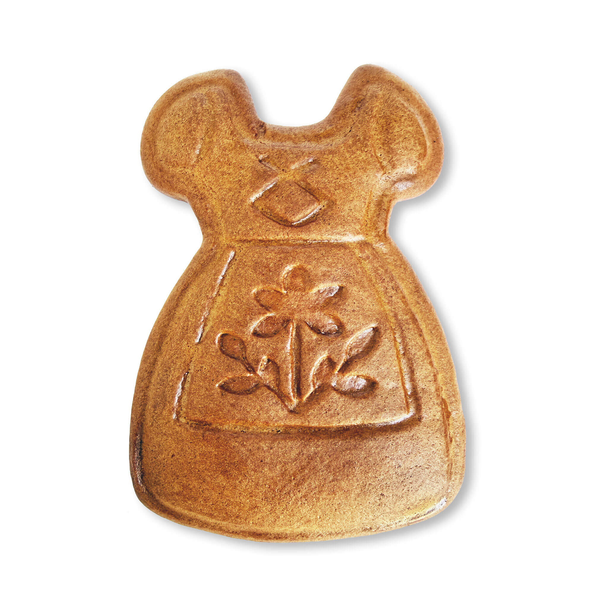 Lebkuchen Rohling Wiesn Dirndl mit Muster - ohne Alles - 11cm