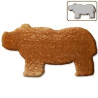 Vorschau: Lebkuchen Nilpferd Rohling ohne Alles - 12cm
