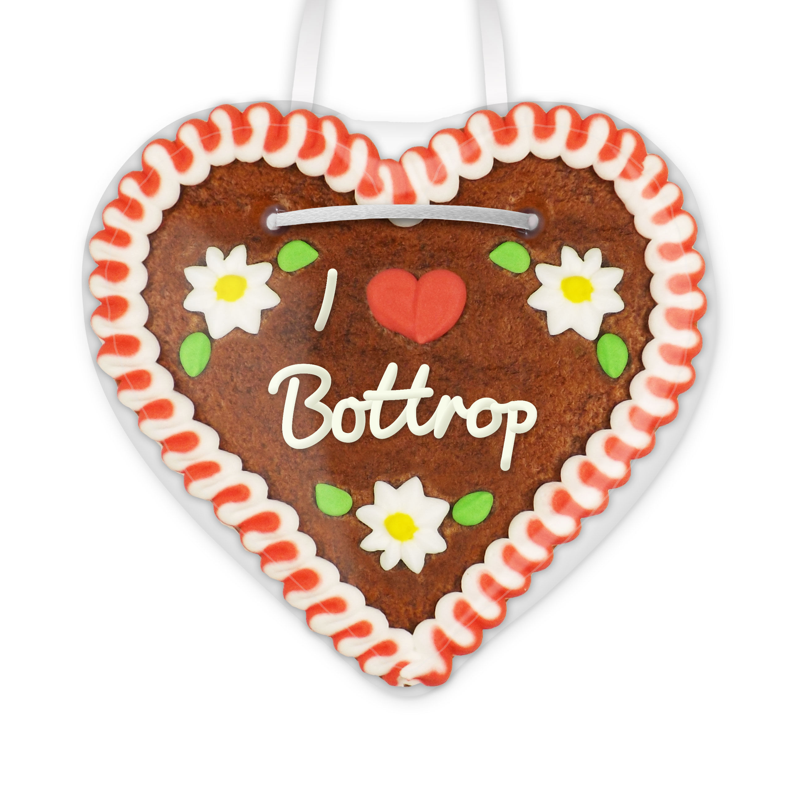 Lebkuchenherz, 12cm - I love Bottrop