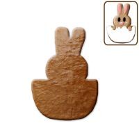 Vorschau: Lebkuchen Osterhase im Ei Rohling ohne Alles - 12cm