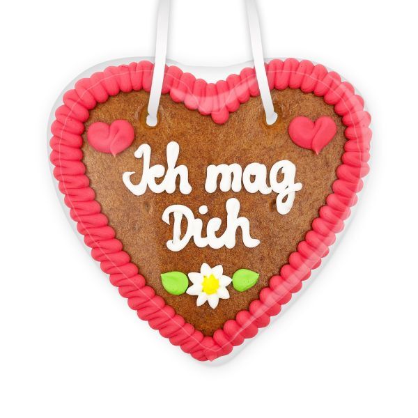 Lebkuchenherz 14cm - Ich mag Dich