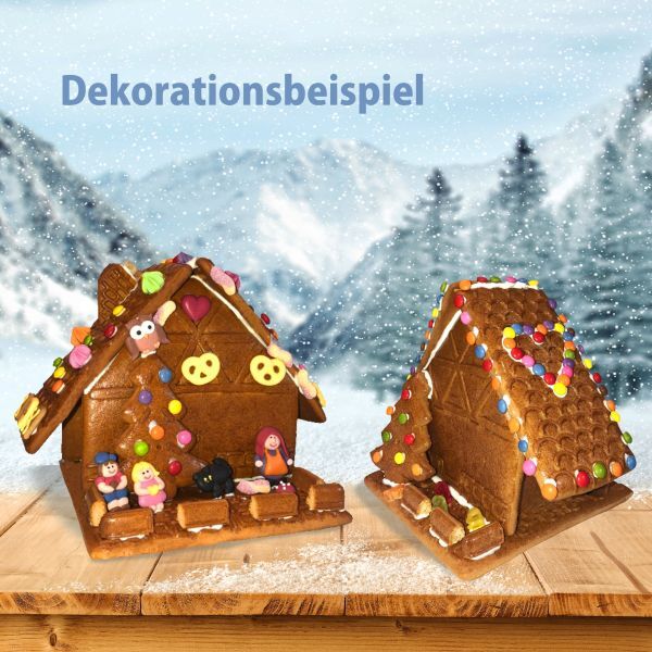 Lebkuchenhaus Bausatz Größe L - ca. 17x17x18 cm