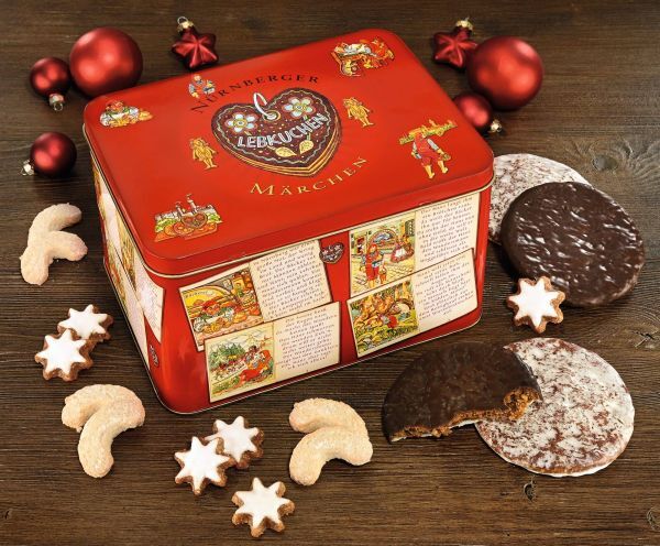 Wintermärchen Lebkuchen-Gebäck Blechdose