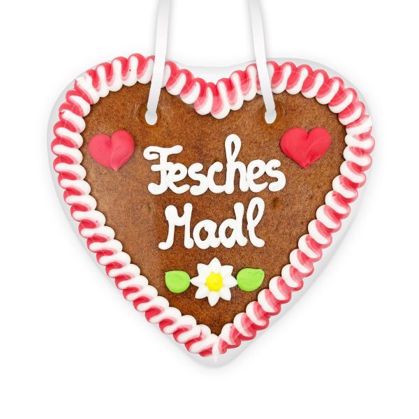 Lebkuchenherz 14cm - Fesches Madl