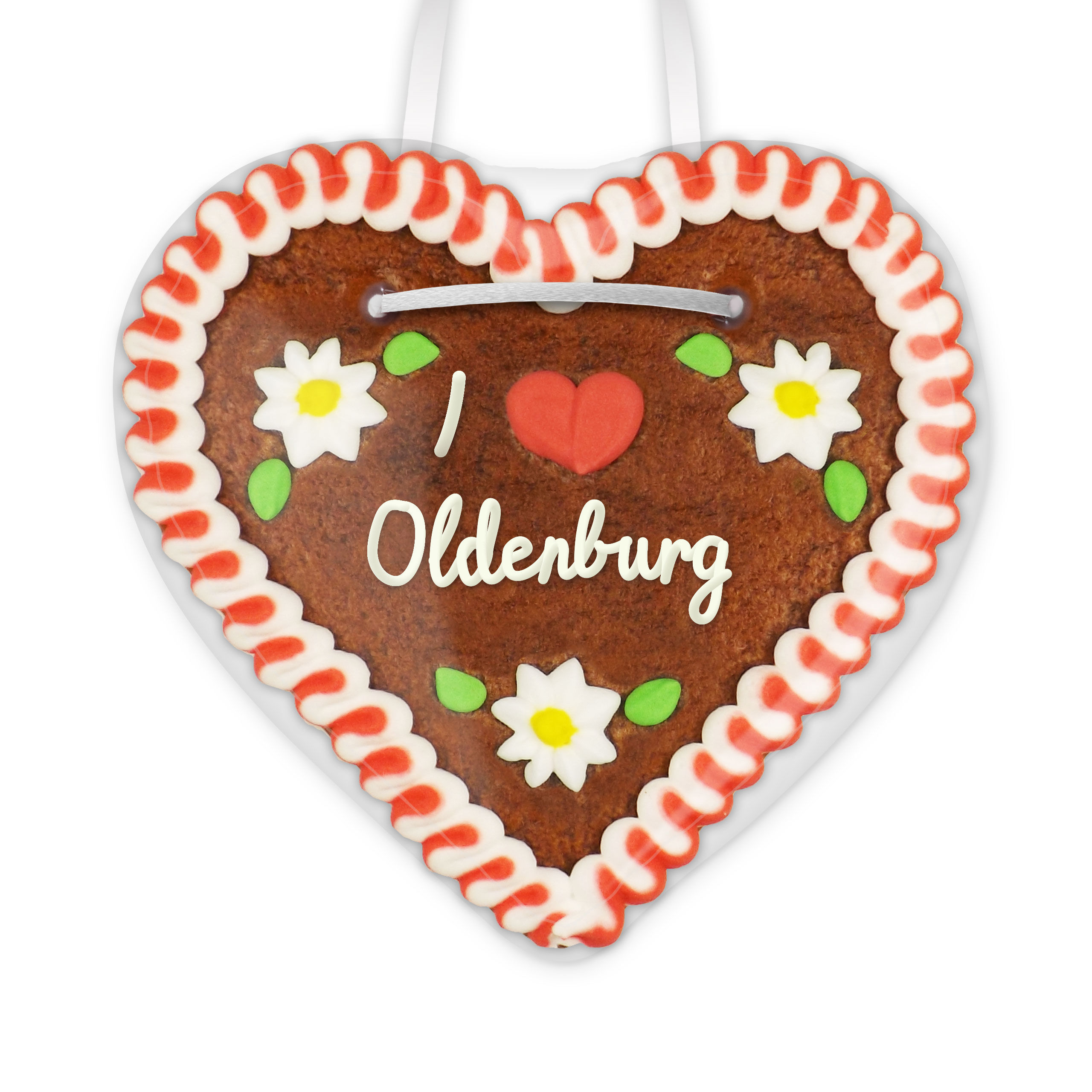 Lebkuchenherz, 12cm - I love Oldenburg