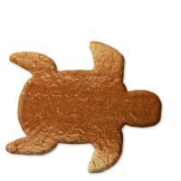 Vorschau: Lebkuchen Schildkröte Rohling ohne Alles - 12cm