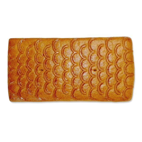 Lebkuchen Rechteck mit Muster - ohne Alles - ca. 17 x 10cm