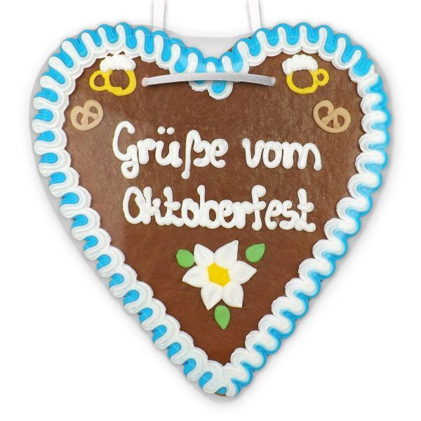 Lebkuchenherz 21cm - Grüße vom Oktoberfest
