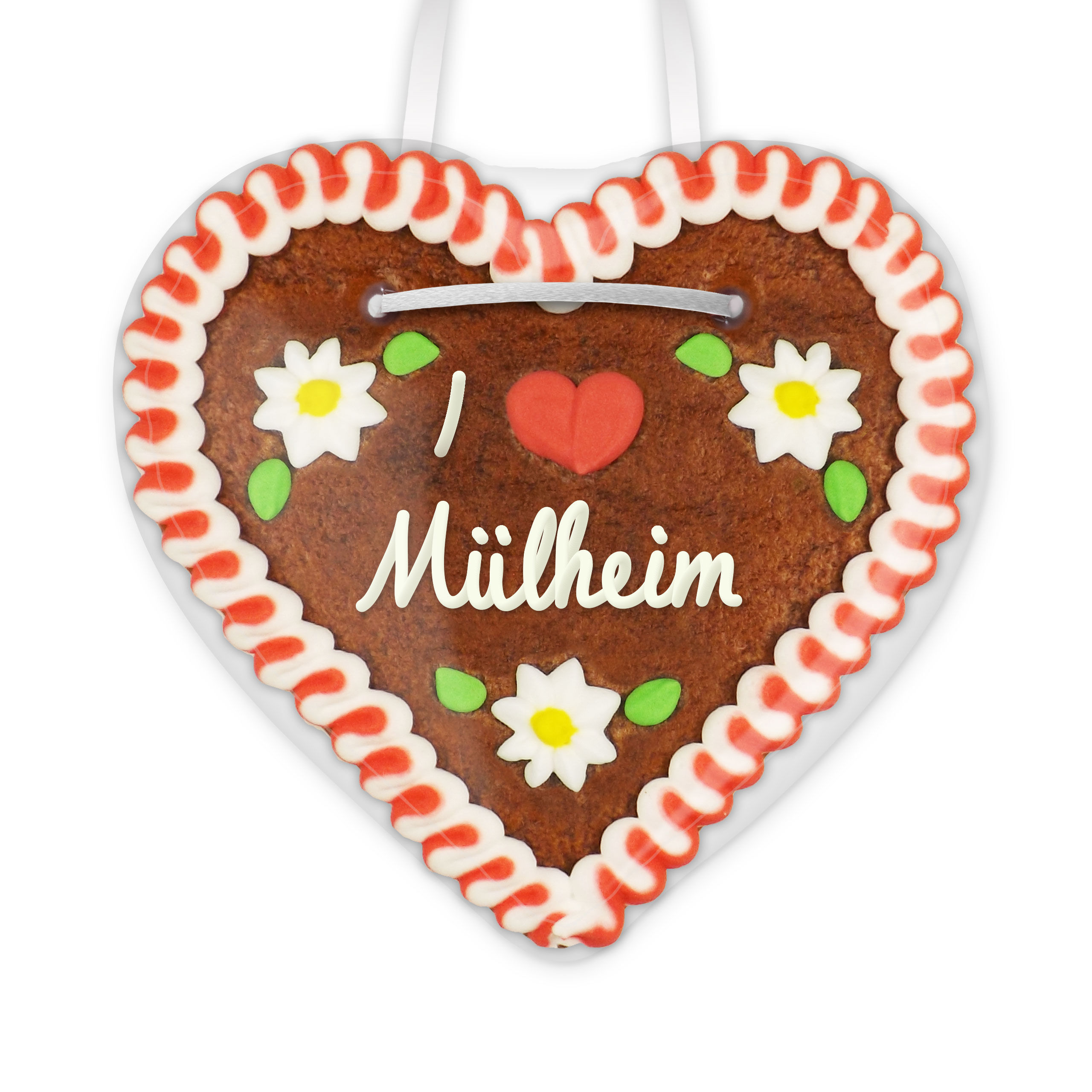 Lebkuchenherz, 12cm - I love Mülheim