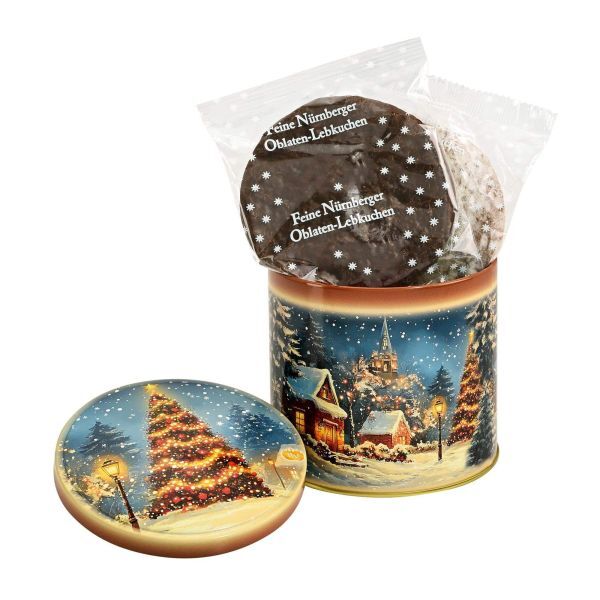 Winterlandschaft Lebkuchendose