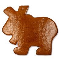 Vorschau: Lebkuchen Rohling Elch - ohne Alles - 42cm
