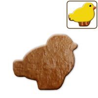 Vorschau: Lebkuchen Küken Rohling ohne Alles - 12cm