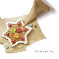 Vorschau: Lebkuchen Stern Rohling zum Verzieren - ohne Alles, 10cm